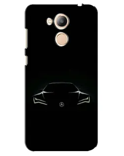 Чехол для Huawei Honor 6c Pro с картинкой «Mercedes — силуэт авто» Чехол для Huawei Honor 6c Pro с картинкой «Mercedes — силуэт авто»