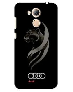 Чехол для Huawei Honor 6c Pro с картинкой «Графика — пантера и Audi»
