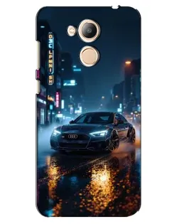 Чехол для Huawei Honor 6c Pro с картинкой «Ночной город и Audi»