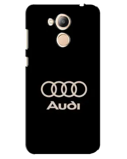 Чехол для Huawei Honor 6c Pro с картинкой «Audi — золотой логотип»