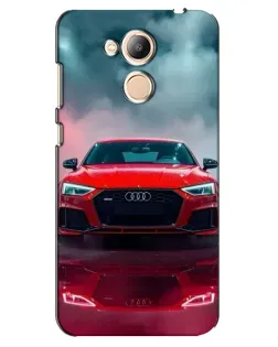 Чехол для Huawei Honor 6c Pro с картинкой «Audi RS — красный стиль»