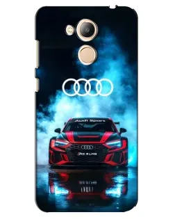 Чехол для Huawei Honor 6c Pro с картинкой «Audi Sport — неон»