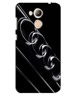 Чехол для Huawei Honor 6c Pro с картинкой «Audi — абстрактные кольца»