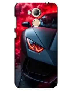 Чехол для Huawei Honor 6c Pro с картинкой «Lamborghini красное сияние»