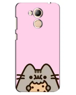 Чехол для Huawei Honor 6c Pro с картинкой «Pusheen и печенье»
