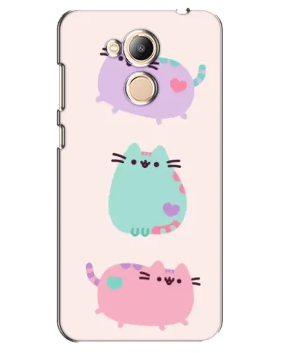 Чехол для Huawei Honor 6c Pro с картинкой «Pusheen трио»