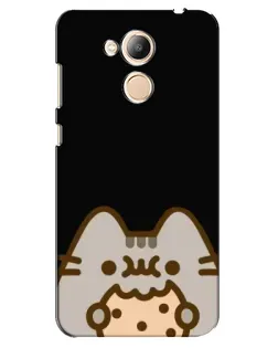 Чехол для Huawei Honor 6c Pro с картинкой «Пушин на черном»