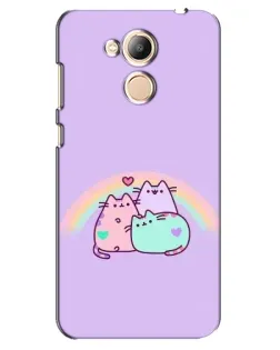 Чехол для Huawei Honor 6c Pro с картинкой «Радужные Пушины»