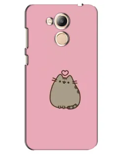 Чехол для Huawei Honor 6c Pro с картинкой «Pusheen сердце»
