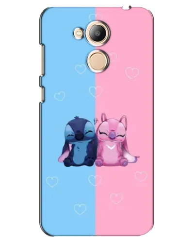 Чехол для Huawei Honor 6c Pro с картинкой «Stitch и Angel Love»