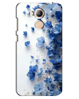 Чехол для Huawei Honor 6c Pro с картинкой «Голубой цветочный каскад»