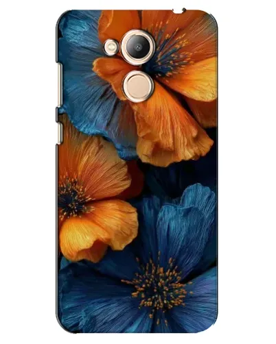 Чехол для Huawei Honor 6c Pro с картинкой «Яркая сине-оранжевая флора» Чехол для Huawei Honor 6c Pro с картинкой «Яркая сине-оранжевая флора»