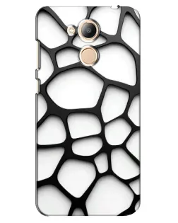 Чехол для Huawei Honor 6c Pro с картинкой «Белая объемная сетка»