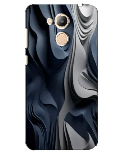 Чехол для Huawei Honor 6c Pro с картинкой «Объемные синие складки»