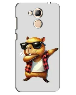 Чехол для Huawei Honor 6c Pro с картинкой «Капибара рэпер даб»