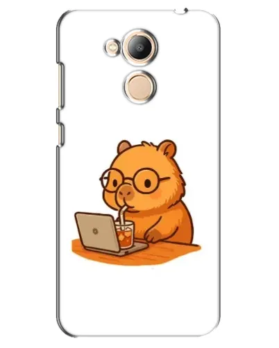 Чехол для Huawei Honor 6c Pro с картинкой «Капибара с ноутбуком»