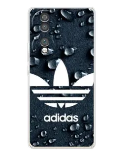 Чехол для Huawei Honor 70 с картинкой «Adidas Trefoil Blue»