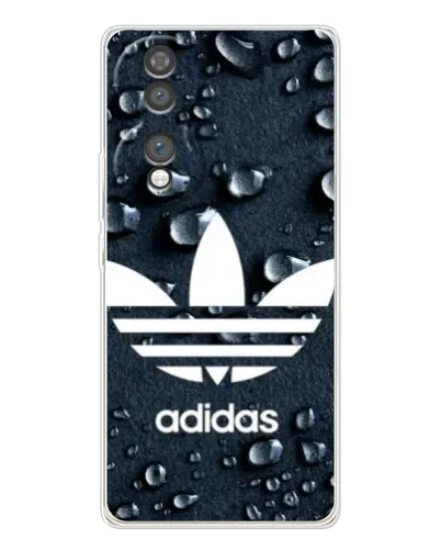Чехол для Huawei Honor 70 с картинкой «Adidas Trefoil Blue»