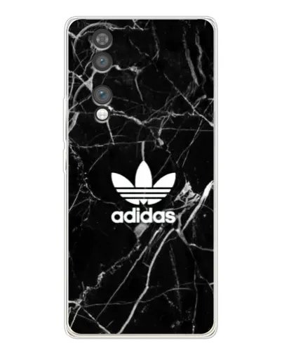 Чехол для Huawei Honor 70 с картинкой «Белый мрамор Adidas»