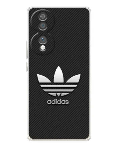 Чехол для Huawei Honor 70 с картинкой «Adidas Карбоновая текстура»