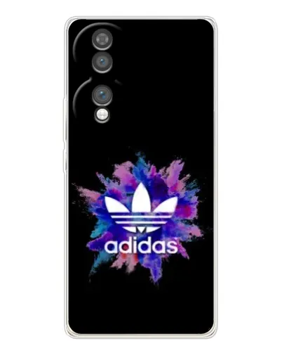 Чехол для Huawei Honor 70 с картинкой «Взрыв красок Adidas»