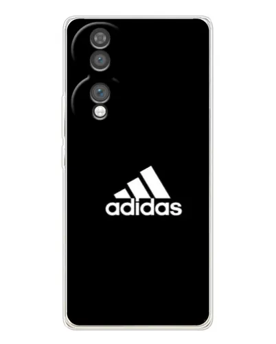 Чехол для Huawei Honor 70 с картинкой «Черная классика Adidas»