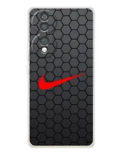 Чехол для Huawei Honor 70 с картинкой «Nike — карбоновая сетка»