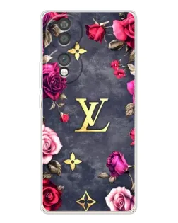Чехол для Huawei Honor 70 с картинкой «Цветочный Louis Vuitton»