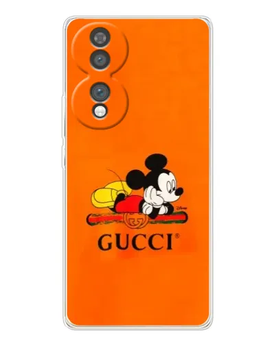Чехол для Huawei Honor 70 с картинкой «Микки Маус Gucci — оранж» Чехол для Huawei Honor 70 с картинкой «Микки Маус Gucci — оранж»