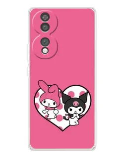 Чехол для Huawei Honor 70 с картинкой «Kuromi и My Melody»