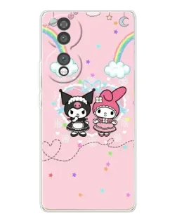 Чехол для Huawei Honor 70 с картинкой «My Melody и Kuromi»