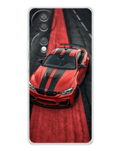 Чехол для Huawei Honor 70 с картинкой «BMW на красной дорожке»