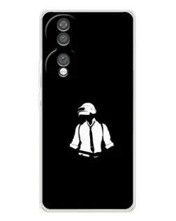 Чохол для Huawei Honor 70 з картинкою «PUBG — білий шолом»