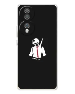 Чохол для Huawei Honor 70 з картинкою «PUBG — силует воїна»