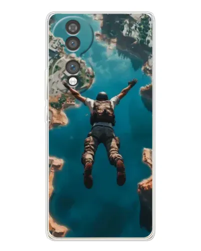 Чохол для Huawei Honor 70 з картинкою «PUBG — вільне падіння»