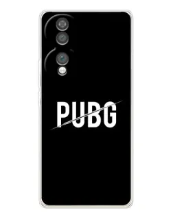 Чохол для Huawei Honor 70 з картинкою «PUBG — білий логотип»