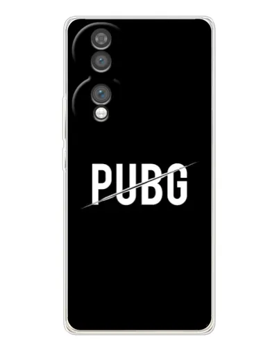 Чохол для Huawei Honor 70 з картинкою «PUBG — білий логотип»