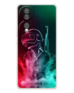 Чохол для Huawei Honor 70 з картинкою «PUBG — вогняний воїн»