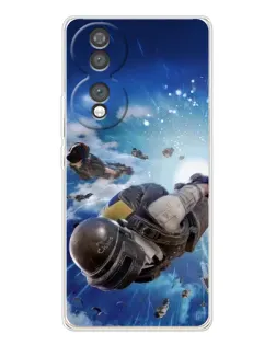 Чохол для Huawei Honor 70 з картинкою «Десант PUBG — стрибок»
