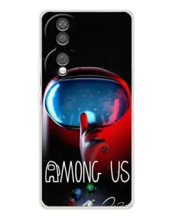 Чехол для Huawei Honor 70 с картинкой «Красный импостер — макро» Чехол для Huawei Honor 70 с картинкой «Красный импостер — макро»