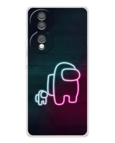 Чехол для Huawei Honor 70 с картинкой «Among Us неон-арт» Чехол для Huawei Honor 70 с картинкой «Among Us неон-арт»