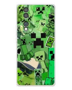 Чехол для Huawei Honor 70 с картинкой «Криперы Minecraft» Чехол для Huawei Honor 70 с картинкой «Криперы Minecraft»