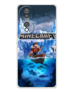 Чохол для Huawei Honor 70 з картинкою «Minecraft льодянийсвіт»
