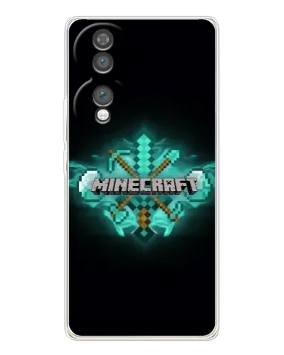 Чохол для Huawei Honor 70 з картинкою «Minecraft Diamond лого» Чохол для Huawei Honor 70 з картинкою «Minecraft Diamond лого»