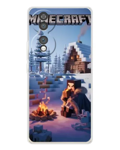 Чохол для Huawei Honor 70 з картинкою «Зимовий Minecraft» Чохол для Huawei Honor 70 з картинкою «Зимовий Minecraft»