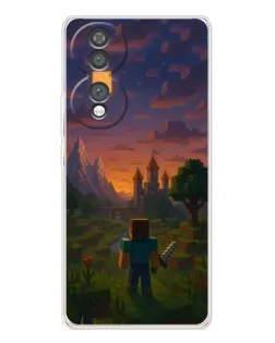 Чохол для Huawei Honor 70 з картинкою «Стів біля вежі»