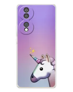 Чехол для Huawei Honor 70 с картинкой «Единорог градиент»