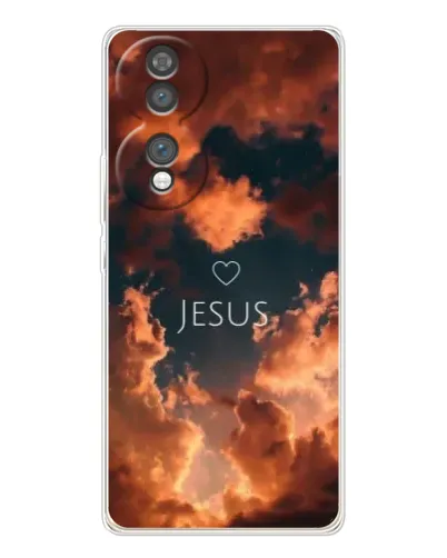 Чехол для Huawei Honor 70 с картинкой «Сияние Имени Jesus»
