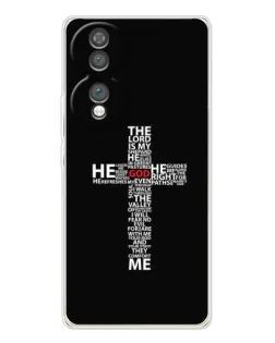 Чехол для Huawei Honor 70 с картинкой «Текстовый крест» Чехол для Huawei Honor 70 с картинкой «Текстовый крест»