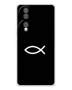 Чехол для Huawei Honor 70 с картинкой «Символ рыбы Jesus» Чехол для Huawei Honor 70 с картинкой «Символ рыбы Jesus»